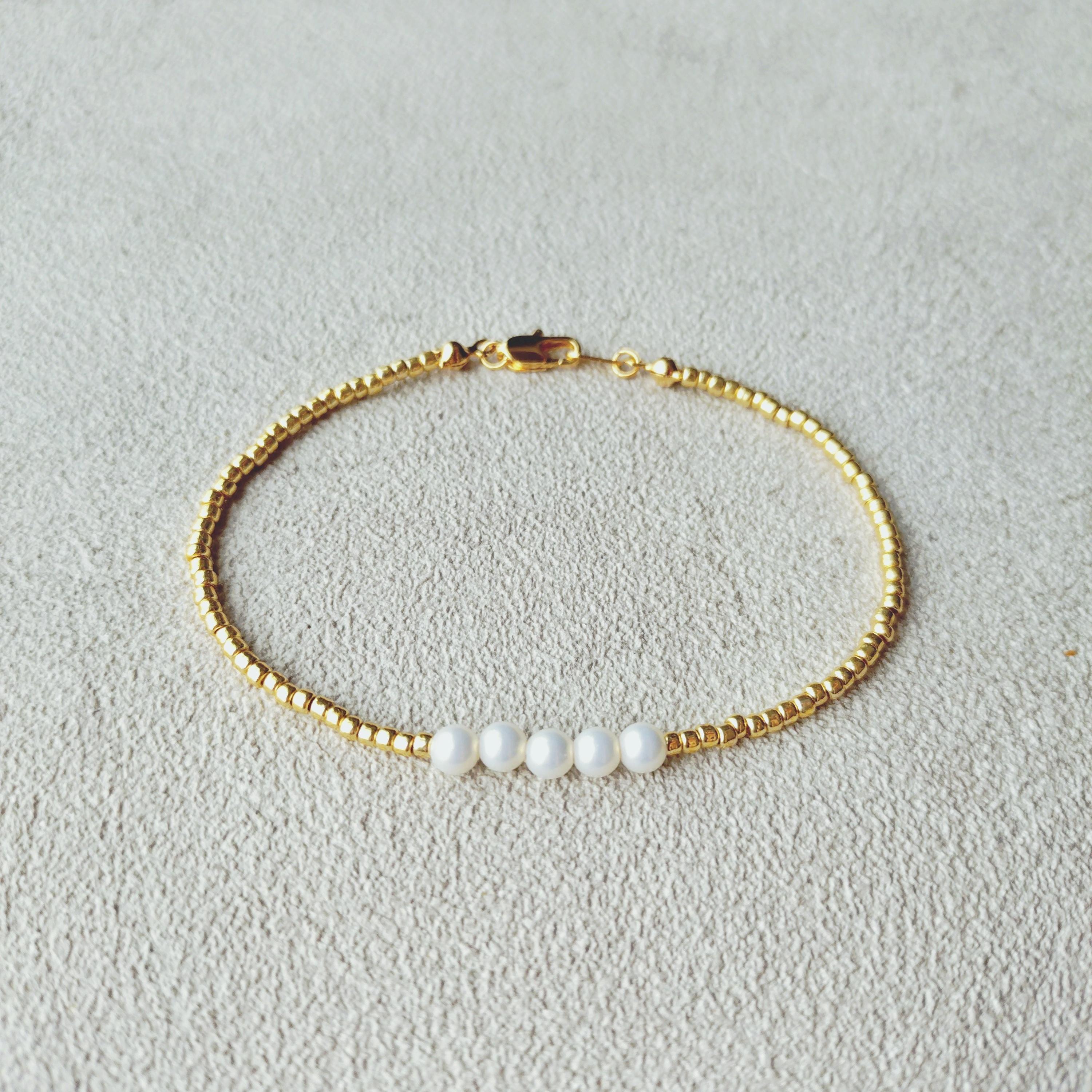Beads Bracelet（4mmパール）